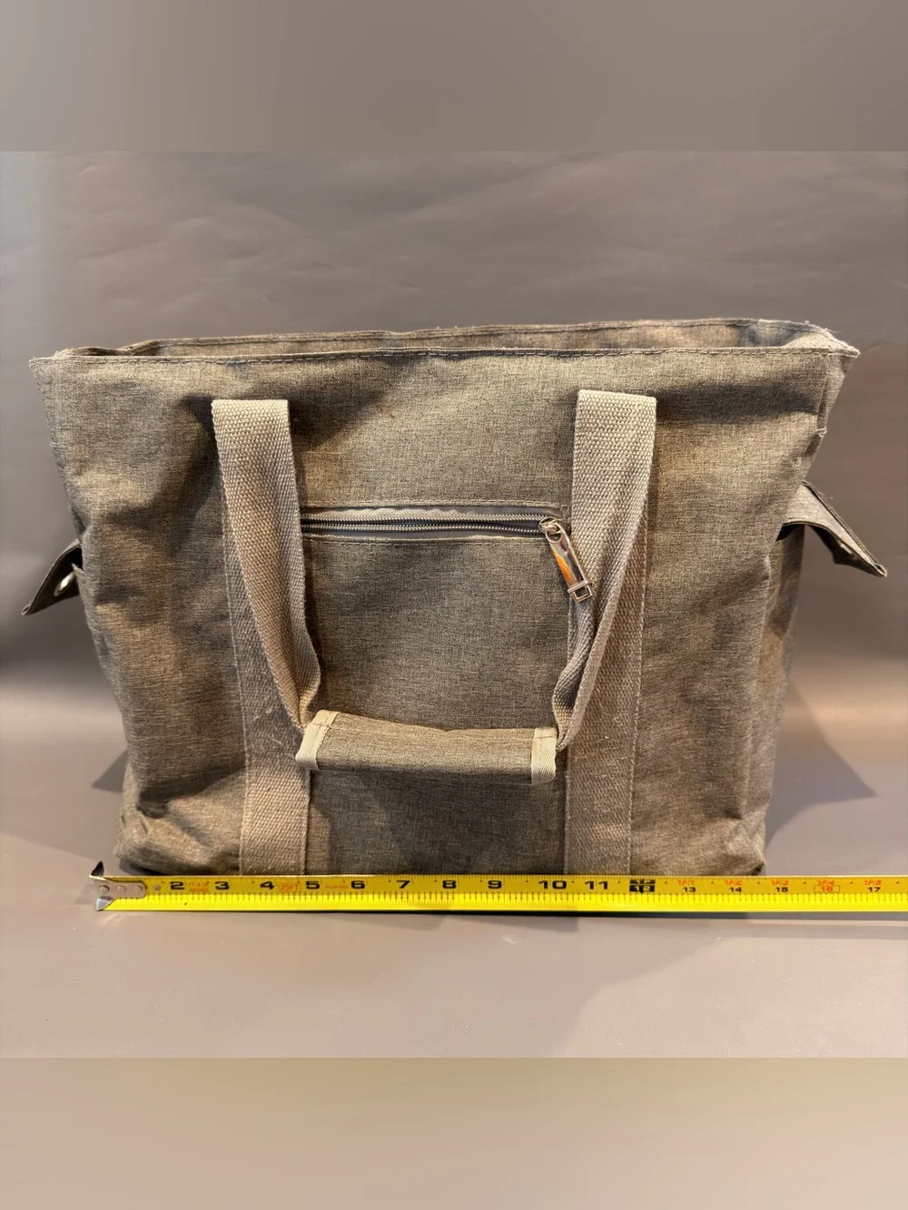 Spectra Breast Pump Tote Bag Grey 13 in Laptop Twin Pockets Strap